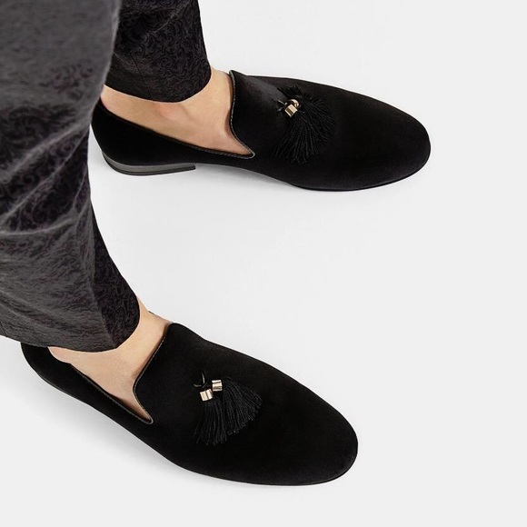Zara | Shoes | Zara Man Velvet Loafers 